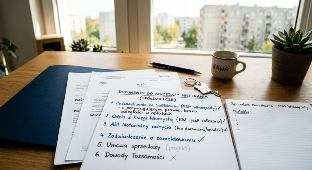 Jakie dokumenty są potrzebne przy sprzedaży mieszkania spółdzielczego własnościowego prawa do lokalu?