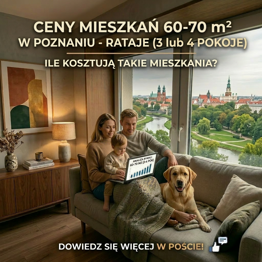 Ceny mieszkań od&nbsp;60 do&nbsp;70 m² na&nbsp;Ratajach w&nbsp;Poznaniu – analiza rynku