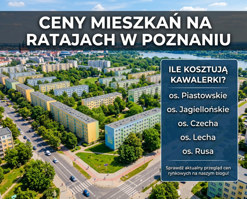 Ceny mieszkań na&nbsp;Ratajach w&nbsp;Poznaniu – ile kosztuje kawalerka na&nbsp;osiedlach ratajskich?