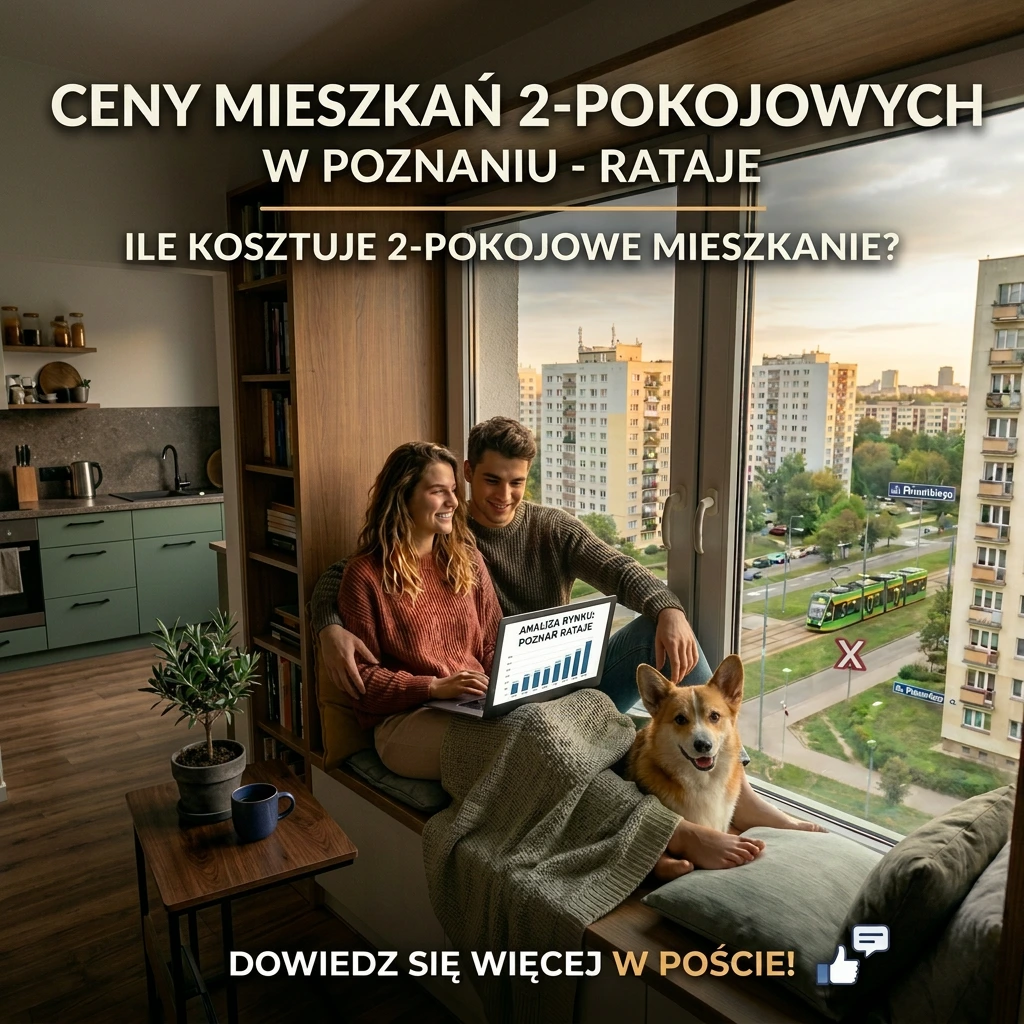 Ceny mieszkań 2-pokojowych na&nbsp;Ratajach w&nbsp;Poznaniu – analiza rynku wtórnego