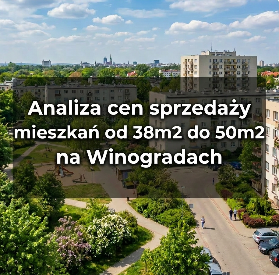 Ceny mieszkań 38–50 m² Winogrady Poznań – analiza rynku wtórnego